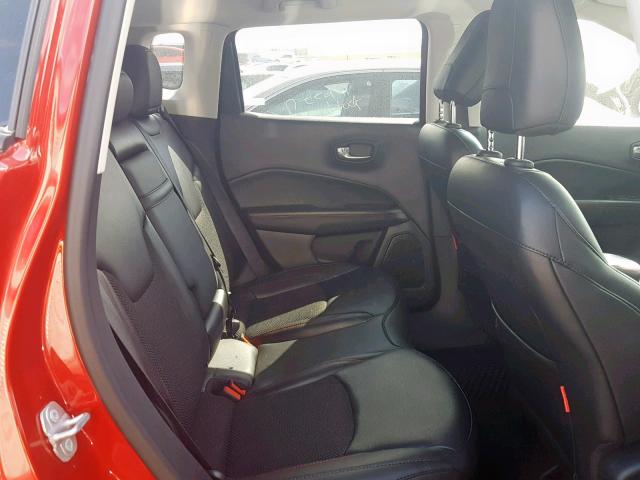 3C4NJDDB5KT659218 - 2019 JEEP COMPASS TR RED photo 6