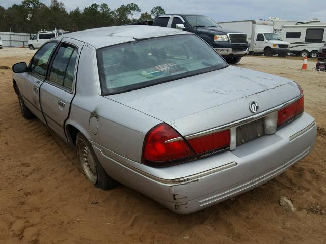 2MEFM75W0WX608436 - 1998 MERCURY GRAND MARQ SILVER photo 3