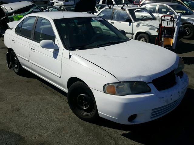 3N1CB51A22L554936 - 2002 NISSAN SENTRA GXE WHITE photo 1