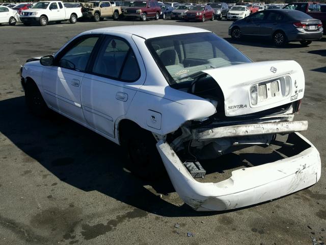 3N1CB51A22L554936 - 2002 NISSAN SENTRA GXE WHITE photo 3