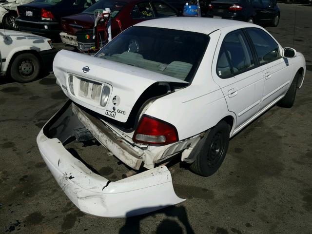 3N1CB51A22L554936 - 2002 NISSAN SENTRA GXE WHITE photo 4