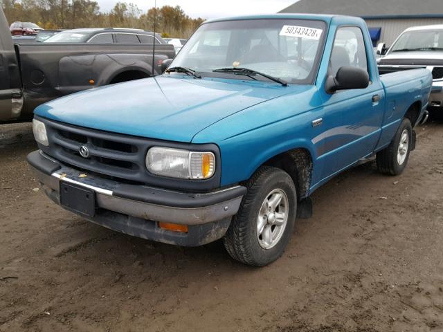 4F4CR12A9TTM47726 - 1996 MAZDA B2300 BLUE photo 2