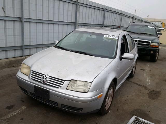 3VWSK69MX1M091429 - 2001 VOLKSWAGEN JETTA GLS SILVER photo 2