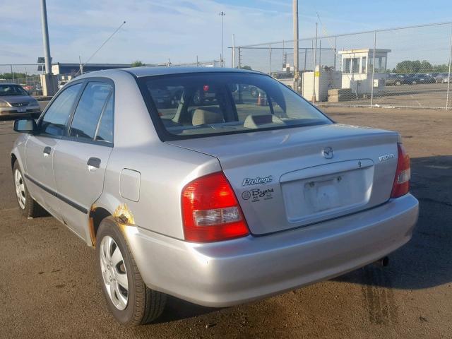 JM1BJ225520595490 - 2002 MAZDA PROTEGE DX SILVER photo 3