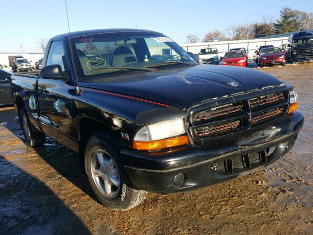 1B7FL26X6VS266328 - 1997 DODGE DAKOTA BLACK photo 1