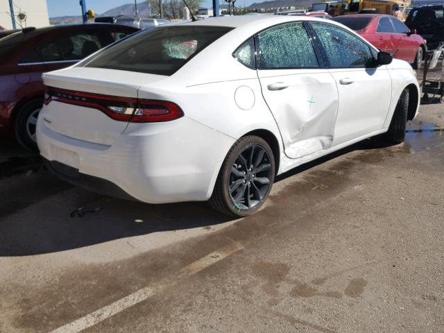 1C3CDFFAXGD791598 - 2016 DODGE DART SXT S WHITE photo 4