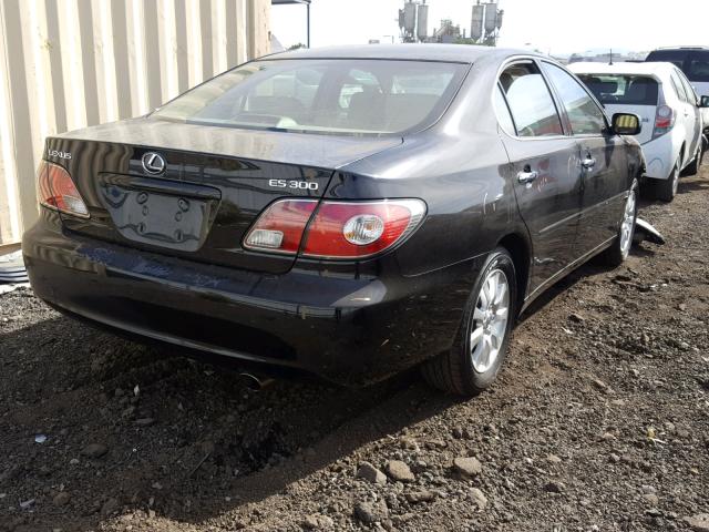 JTHBF30G736004116 - 2003 LEXUS ES 300 BLACK photo 4