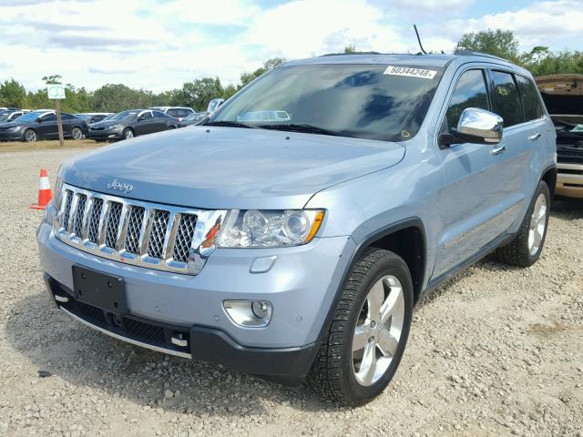 1C4RJFCG5DC568118 - 2013 JEEP GRAND CHER BLUE photo 2