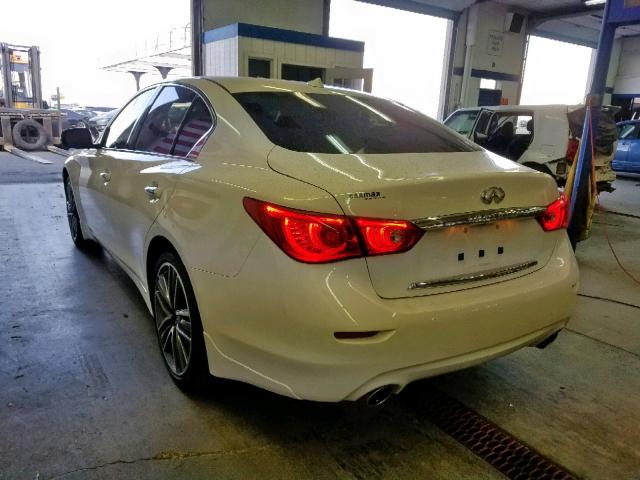 JN1BV7AR9FM423115 - 2015 INFINITI Q50 BASE WHITE photo 3