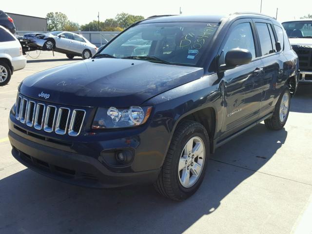 1C4NJCBA2FD397254 - 2015 JEEP COMPASS SP BLUE photo 2