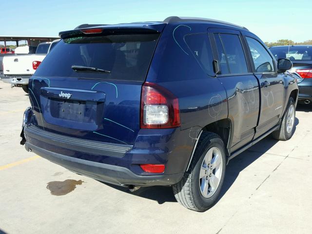 1C4NJCBA2FD397254 - 2015 JEEP COMPASS SP BLUE photo 4