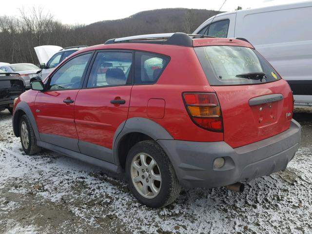 5Y2SL62824Z435142 - 2004 PONTIAC VIBE RED photo 3