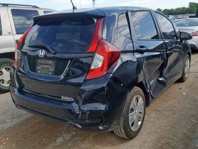 3HGGK5H4XJM728535 - 2018 HONDA FIT LX BLUE photo 4