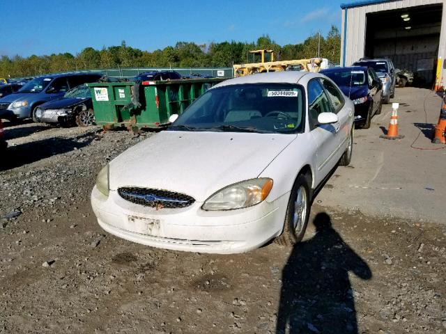 1FAFP55UX3A264247 - 2003 FORD TAURUS SES WHITE photo 2