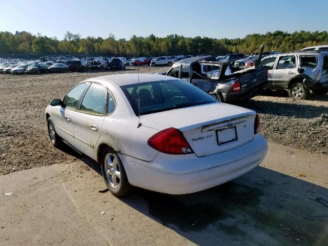 1FAFP55UX3A264247 - 2003 FORD TAURUS SES WHITE photo 3