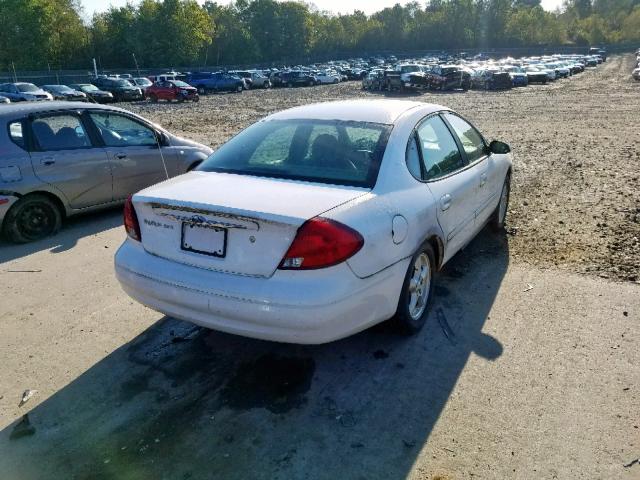 1FAFP55UX3A264247 - 2003 FORD TAURUS SES WHITE photo 4