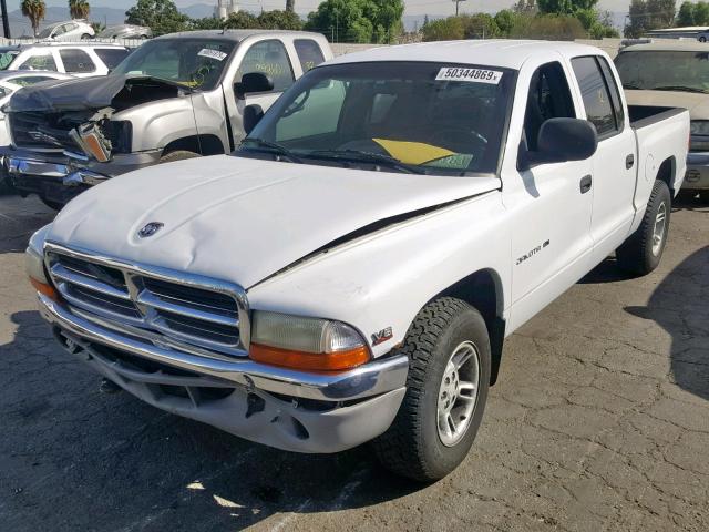 1B7GL2AX6YS786593 - 2000 DODGE DAKOTA QUA WHITE photo 2