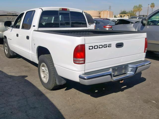 1B7GL2AX6YS786593 - 2000 DODGE DAKOTA QUA WHITE photo 3