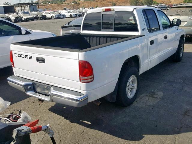 1B7GL2AX6YS786593 - 2000 DODGE DAKOTA QUA WHITE photo 4