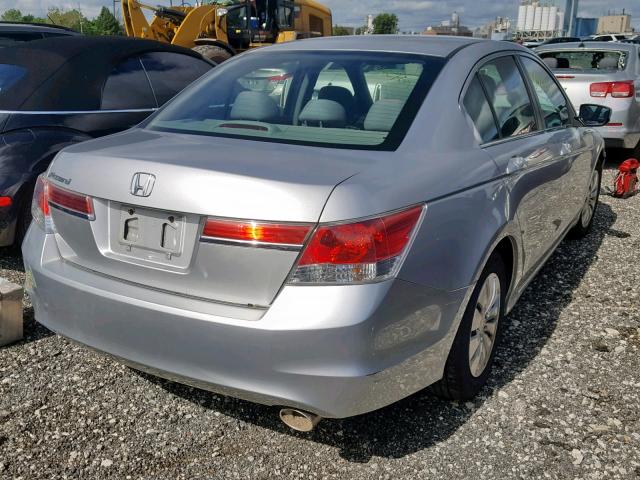 1HGCP2F36CA150748 - 2012 HONDA ACCORD LX SILVER photo 4