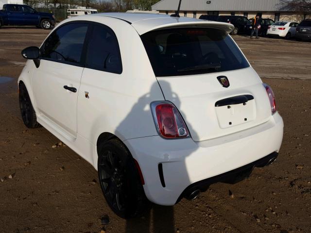 3C3CFFFH9DT749243 - 2013 FIAT 500 ABARTH WHITE photo 3