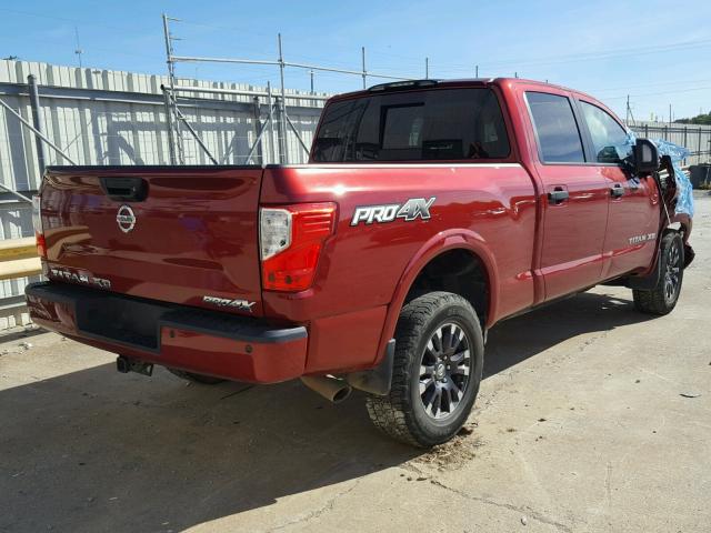 1N6BA1F41GN513435 - 2016 NISSAN TITAN XD S RED photo 4