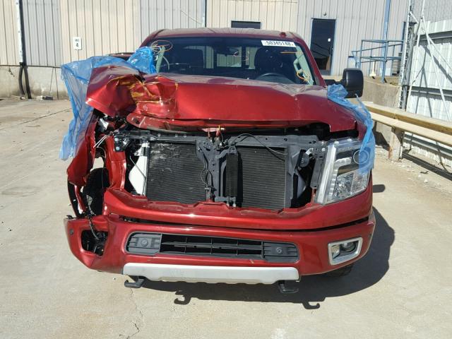 1N6BA1F41GN513435 - 2016 NISSAN TITAN XD S RED photo 9