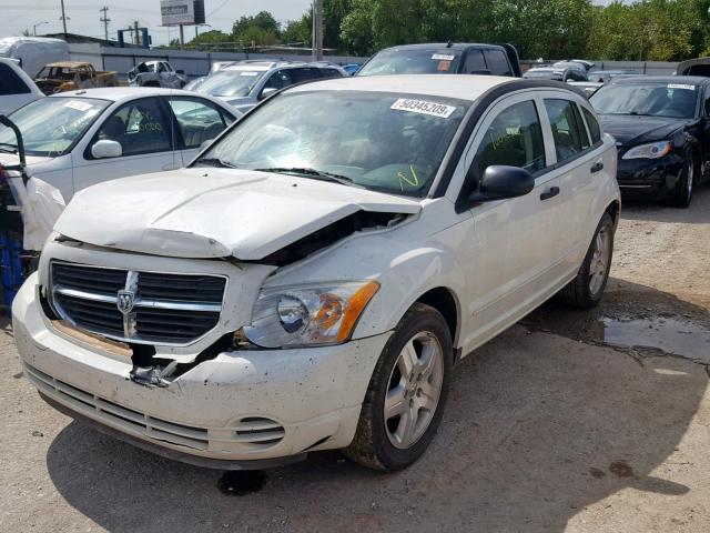 1B3HB48B67D314556 - 2007 DODGE CALIBER SX WHITE photo 2