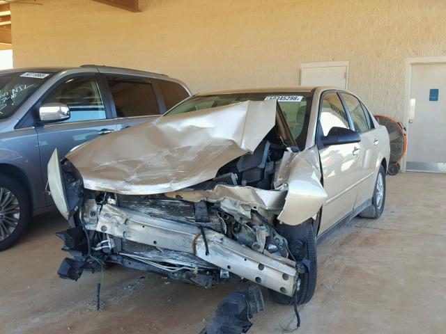 1G1ZT528X5F257260 - 2005 CHEVROLET MALIBU LS Qızıl foto 2