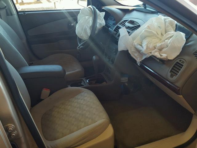 1G1ZT528X5F257260 - 2005 CHEVROLET MALIBU LS Qızıl foto 5