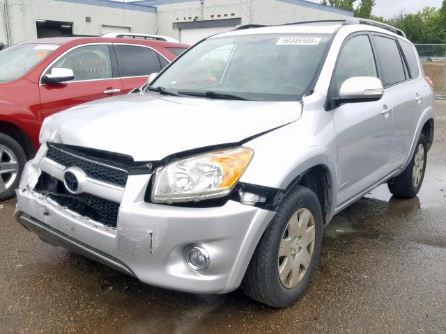 JTMYF4DV0AD018698 - 2010 TOYOTA RAV4 LIMIT SILVER photo 2