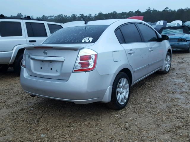 3N1AB6AP1CL697105 - 2012 NISSAN SENTRA 2.0 SILVER photo 4