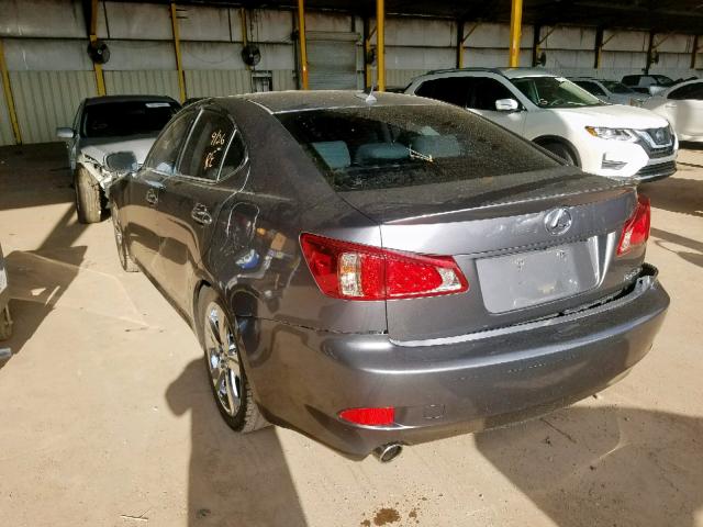 JTHBF5C25D5193450 - 2013 LEXUS IS 250 GRAY photo 3