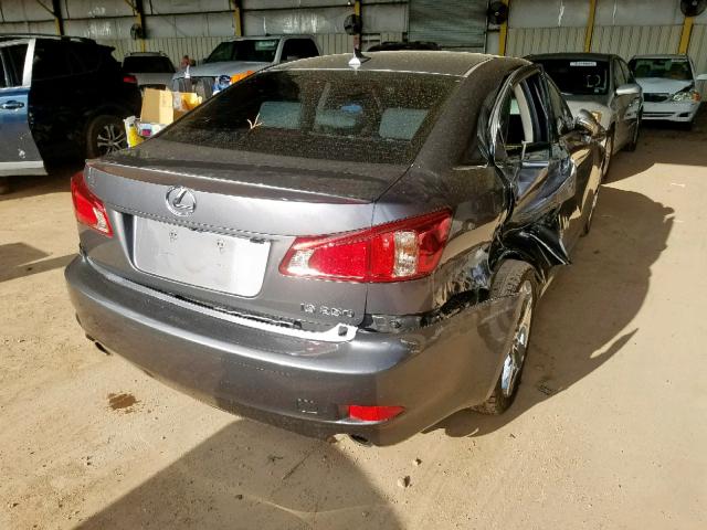 JTHBF5C25D5193450 - 2013 LEXUS IS 250 GRAY photo 4