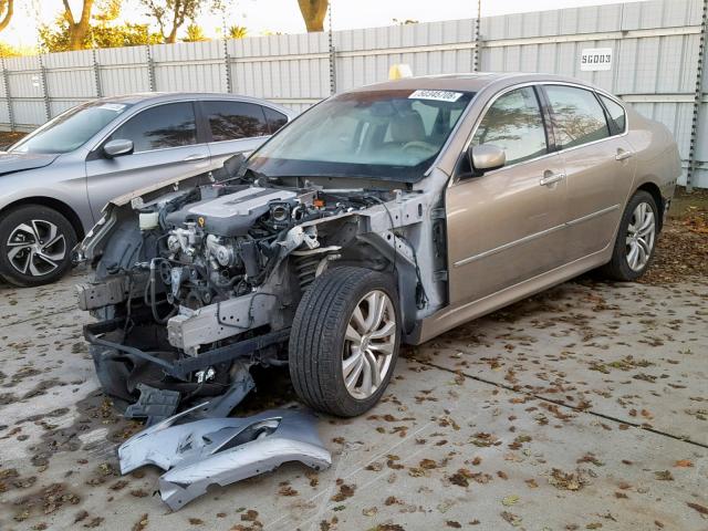 JNKCY01E69M802749 - 2009 INFINITI M35 BASE BEIGE photo 2