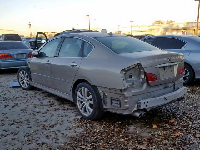 JNKCY01E69M802749 - 2009 INFINITI M35 BASE BEIGE photo 3