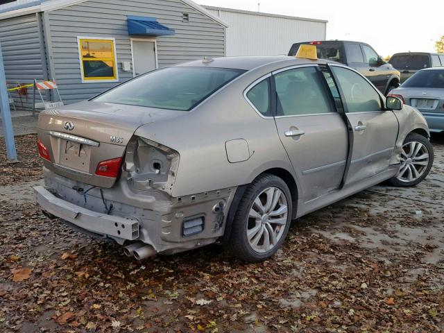 JNKCY01E69M802749 - 2009 INFINITI M35 BASE BEIGE photo 4