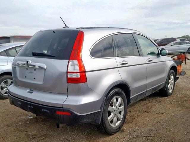 JHLRE48708C042327 - 2008 HONDA CR-V EXL SILVER photo 4