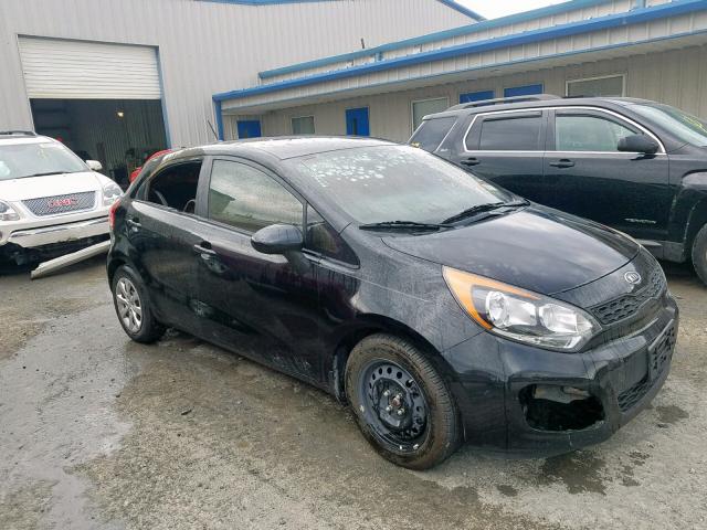 KNADM5A3XC6066419 - 2012 KIA RIO LX BLACK photo 1