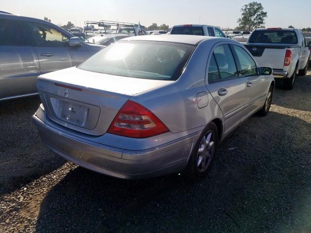 WDBRF61JX3E012923 - 2003 MERCEDES-BENZ C 240 SILVER photo 4