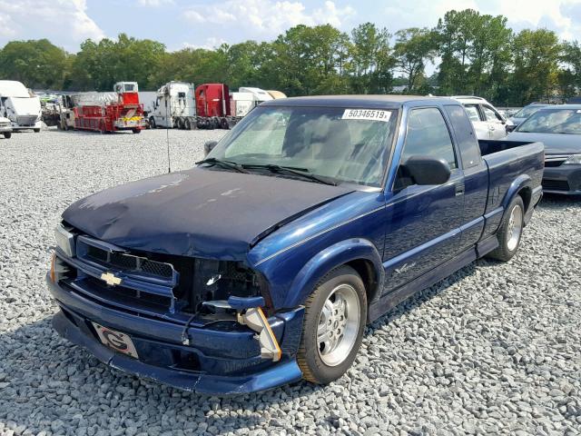 1GCCS19W028131552 - 2002 CHEVROLET S TRUCK S1 BLUE photo 2