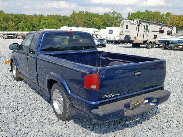 1GCCS19W028131552 - 2002 CHEVROLET S TRUCK S1 BLUE photo 3