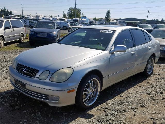 JT8BD69S720159619 - 2002 LEXUS GS 300 SILVER photo 2