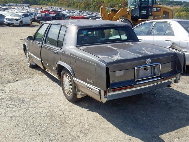 1G6CD53B9P4240200 - 1993 CADILLAC DEVILLE GRAY photo 3