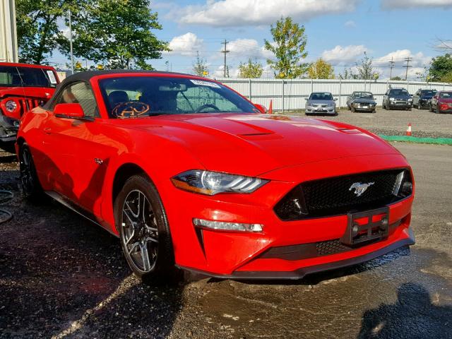 1FATP8FF7K5151139 - 2019 FORD MUSTANG GT RED photo 1