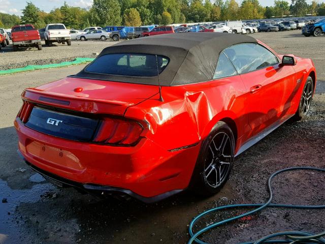 1FATP8FF7K5151139 - 2019 FORD MUSTANG GT RED photo 4