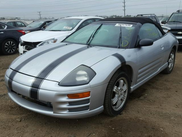 4A3AE85H61E048798 - 2001 MITSUBISHI ECLIPSE SP SILVER photo 2