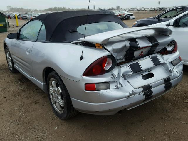 4A3AE85H61E048798 - 2001 MITSUBISHI ECLIPSE SP SILVER photo 3