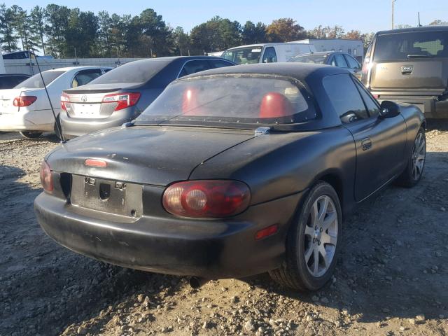 JM1NB353930302671 - 2003 MAZDA MX-5 MIATA BLACK photo 4