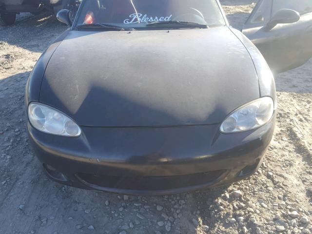 JM1NB353930302671 - 2003 MAZDA MX-5 MIATA BLACK photo 7